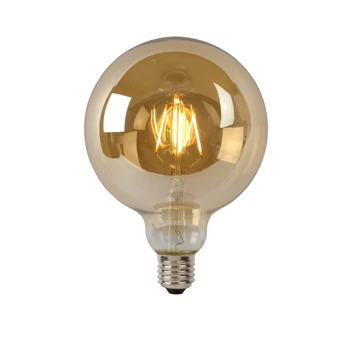 Lucide E27-LED szabályozható filament fényforrás Vintage stílus üveg borostyán gömb forma E27-LED IP20 - 49070/08/62