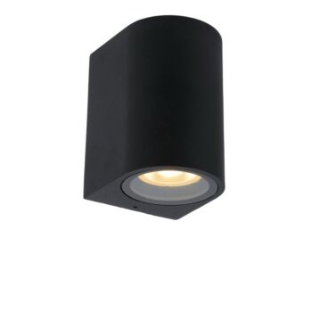 Lucide ZARO kültéri fali lámpa modern stílus alumínium fekete félkör forma GU10 IP44 - 69801/01/30