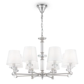 Maytoni RIVERSIDE csillár szövet fehér 8x E14 - MOD018PL-08CH
