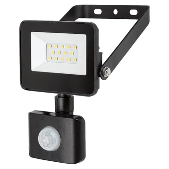 Rabalux FLOOD mozgásérzékelős reflektor LED 900lm fém fekete műanyag burával átlátszó műszaki stílus IP44 - 7066