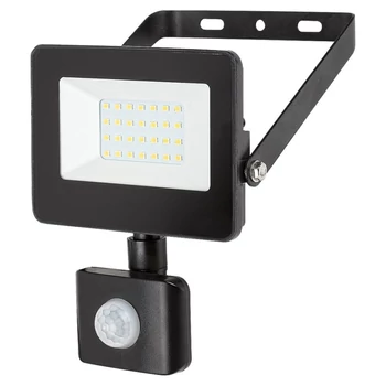Rabalux FLOOD mozgásérzékelős reflektor LED 1800lm fém fekete műanyag burával átlátszó műszaki stílus IP44 - 7067