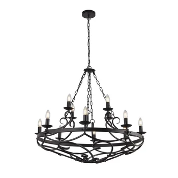 CARTWHEEL - Searchlight-8912-12BK - Csillár