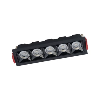 Nowodvorski Midi LED beépíthető lámpa, fém, fekete, 3000K, 20W, 1800lm - TL-10062