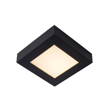 Lucide BRICE-LED fürdőszobai mennyezet lámpa modern stílus alumínium fekete szögletes forma LED IP44 - 28117/17/30