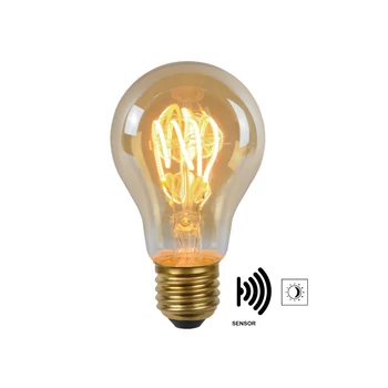 Lucide E27-LED alkonykapcsolós filament fényforrás 4W 300lm 2200K 360° Cri80 üveg borostyán - 49042/04/62