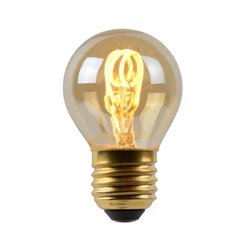 Lucide E27-LED szabályozható filament fényforrás 3W 165lm 2200K 360° Cri80 üveg borostyán - 49045/03/62