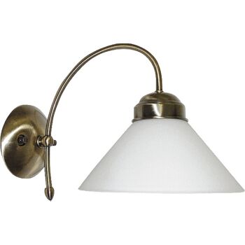 Rabalux MARIAN éjjeli lámpa E27 fém bronz üveg burával fehér klasszikus stílus IP20 - 2701