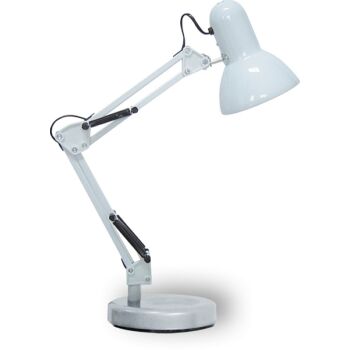 Rabalux SAMSON íróasztali lámpa E27 fém fehér fém burával hagyományos stílus IP20 - 4211