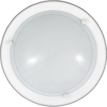 Rabalux UFO mennyezet lámpa E27 fém fehér üveg burával opál üveg hagyományos stílus IP20 - 5101