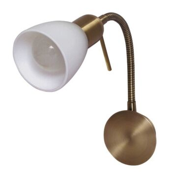 Rabalux SOMA mennyezet lámpa E14 fém bronz üveg burával fehér klasszikus stílus IP20 - 6320