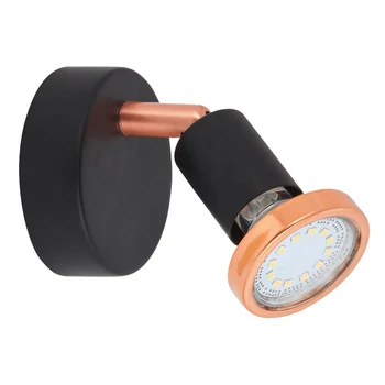 Rabalux VALENTINE spotlámpa GU10 250lm fém matt fekete réz Ipari stílus IP20 - 6846