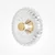 Maytoni AMULET fali lámpa fém, üveg, arany, áttetsző, LED, 8W, 3000K, 360 Lm - MOD555WL-L4G3K