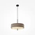Maytoni BERGAMO függeszték fém, szövet, műanyag, fekete, szürke, E27 - MOD613PL-05GR
