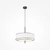 Maytoni BERGAMO függeszték fém, szövet, műanyag, fekete, fehér, E27 - MOD613PL-05W