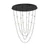 NovaLuce ALCINOE függeszték fém, akrill, fekete, arany, LED Triac, 102W, 3000K, 8914 Lm - NL-9511019