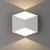 Nowodvorski TRIANGLES kültéri fali lámpa fém, üveg, fehér, LED, 10W, 3000K, 800Lm, IP54 - 8143