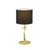 Trio NANDOR asztali lámpa fém, textil, arany, fekete, E27+LED, 3000K, 2x3W, 600lm - 575310379