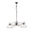 Trio COUNTRY függeszték fém, üveg, rozsdaszín, fehér, E27 - R3432-24