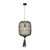 Lucide GARVE függeszték rattan zöld fekete E27 IP20 - 03436/40/33