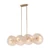 Maytoni ASTER függeszték üveg  8x E14 - MOD007PL-08G1