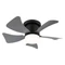 Globo HINES ventilátoros lámpa fém, műanyag, fekete, fehér, LED, 10W, 70-750lm, 3000K-6500K - 03609A