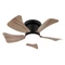 Globo HINES ventilátoros lámpa fém, műanyag, fekete, fehér, LED, 10W, 70-750lm, 3000K-6500K - 03609H