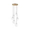 IdealLux EQUINOXE SP6 függeszték fém, üveg, sárgaréz, áttetsző, G4 - 317243