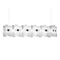 Slamp LA LOLLO függeszték fém, Opalflex, Lentiflex, Steelflex fehér, áttetsző, LED, 2700K, 110W, 12420lm - LALS3XLWHT01T00NMTEU